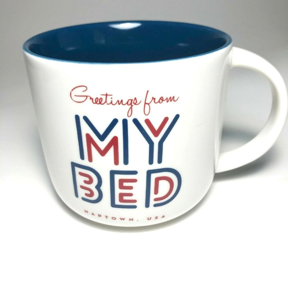 Threshold "Greetings From My Bed Naptown USA" Mug Novelty Coffee Cup